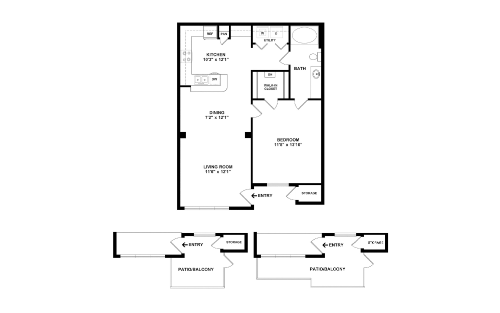 2D Flat Floorplan - A2