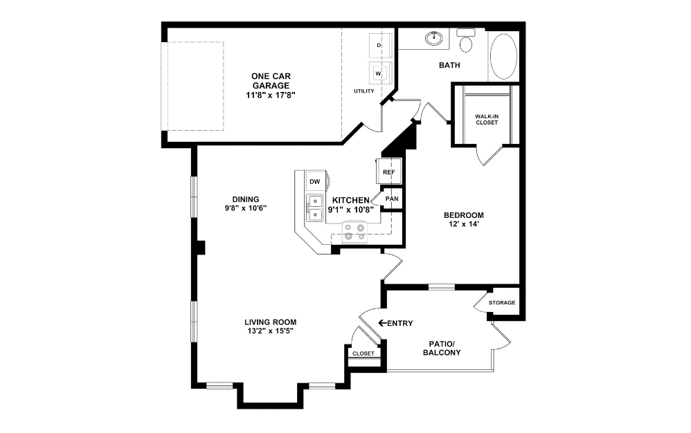 2D Flat Floorplan - A6